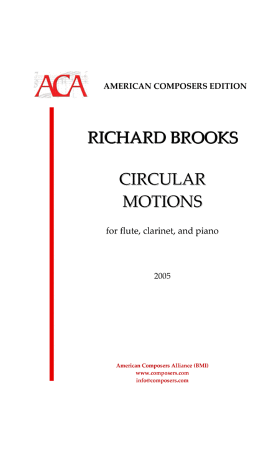 [Brooks] Circular Motions Woodwind Duet scores gallery preview page 1