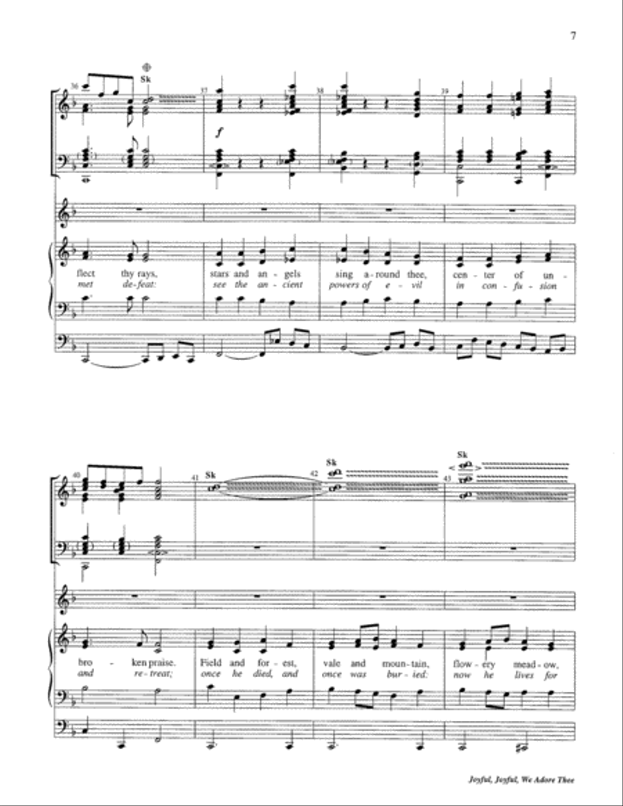 Joyful, Joyful, We Adore Thee 5-Octaves scores gallery preview page 21