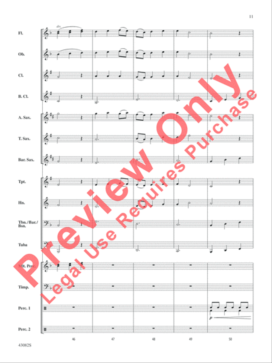 Medieval Dance Concert Band scores gallery preview page 12