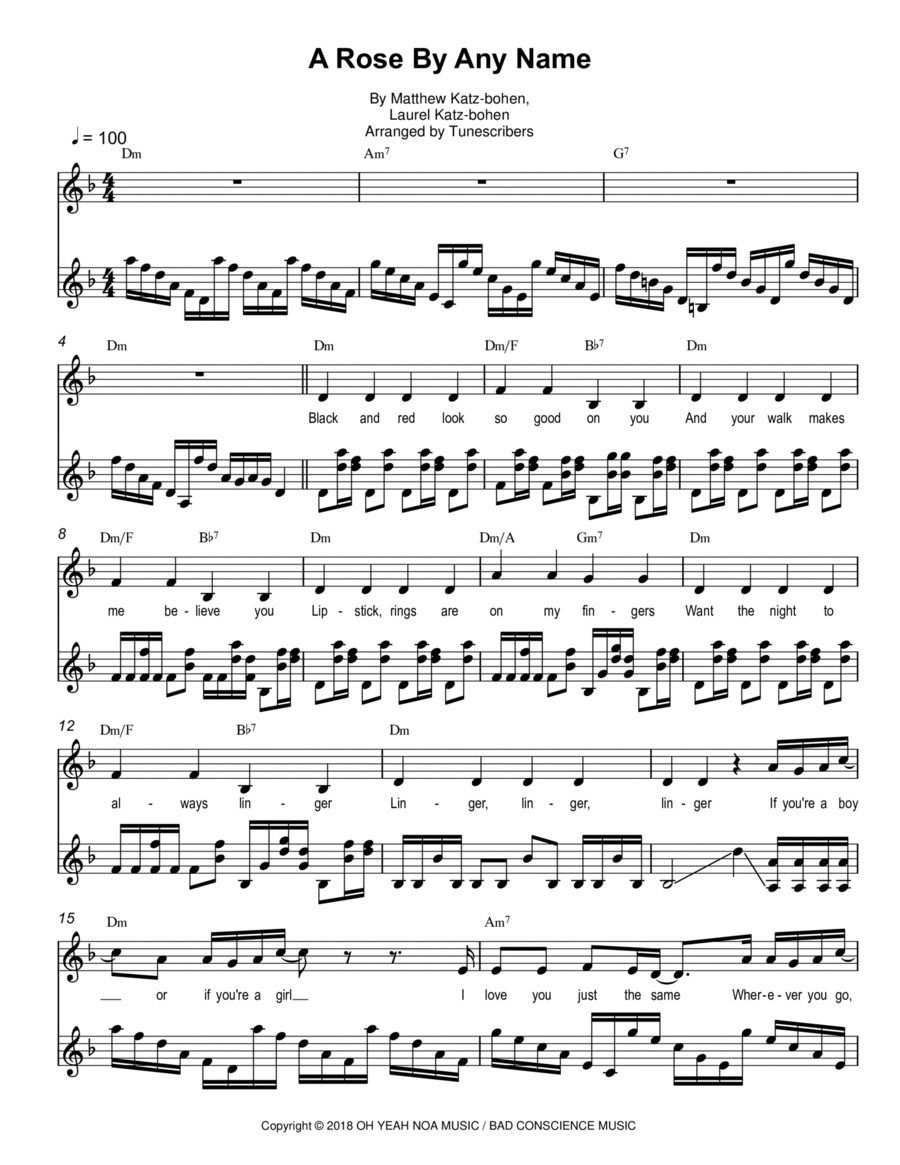 A Rose By Any Name Vocal Duet scores gallery preview page 1