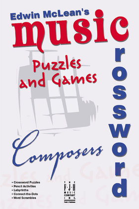 Book cover for Music Crossword Puzzles and Games - Composers