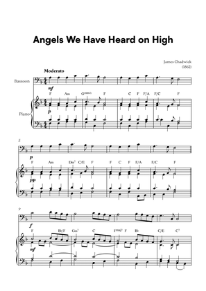 Book cover for Angels we have heard on high (for Bassoon and Piano)