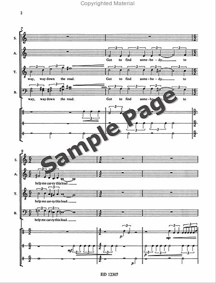 I Dream a World 4-Part scores gallery preview page 5