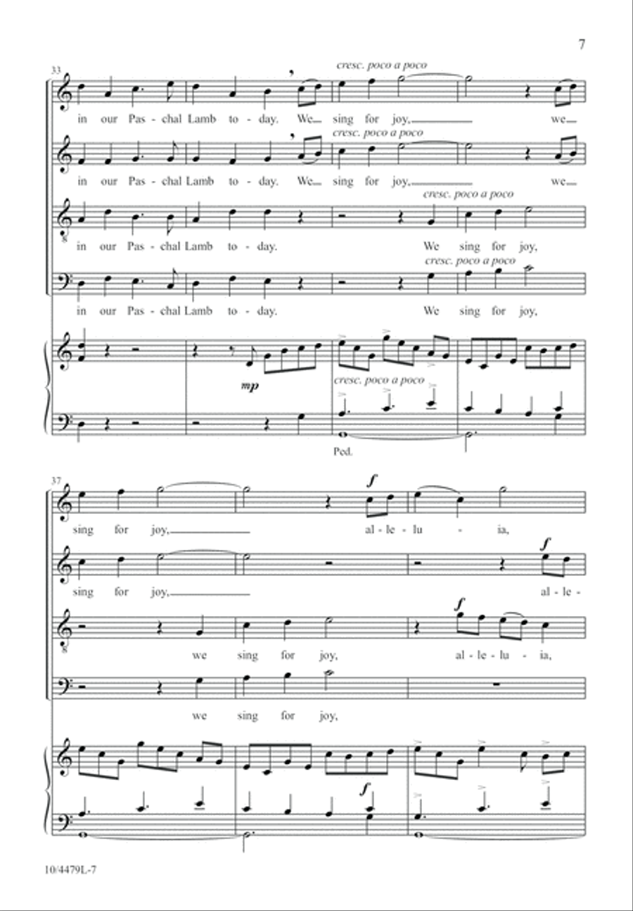 Sing for Joy, Alleluia! 4-Part scores gallery preview page 8