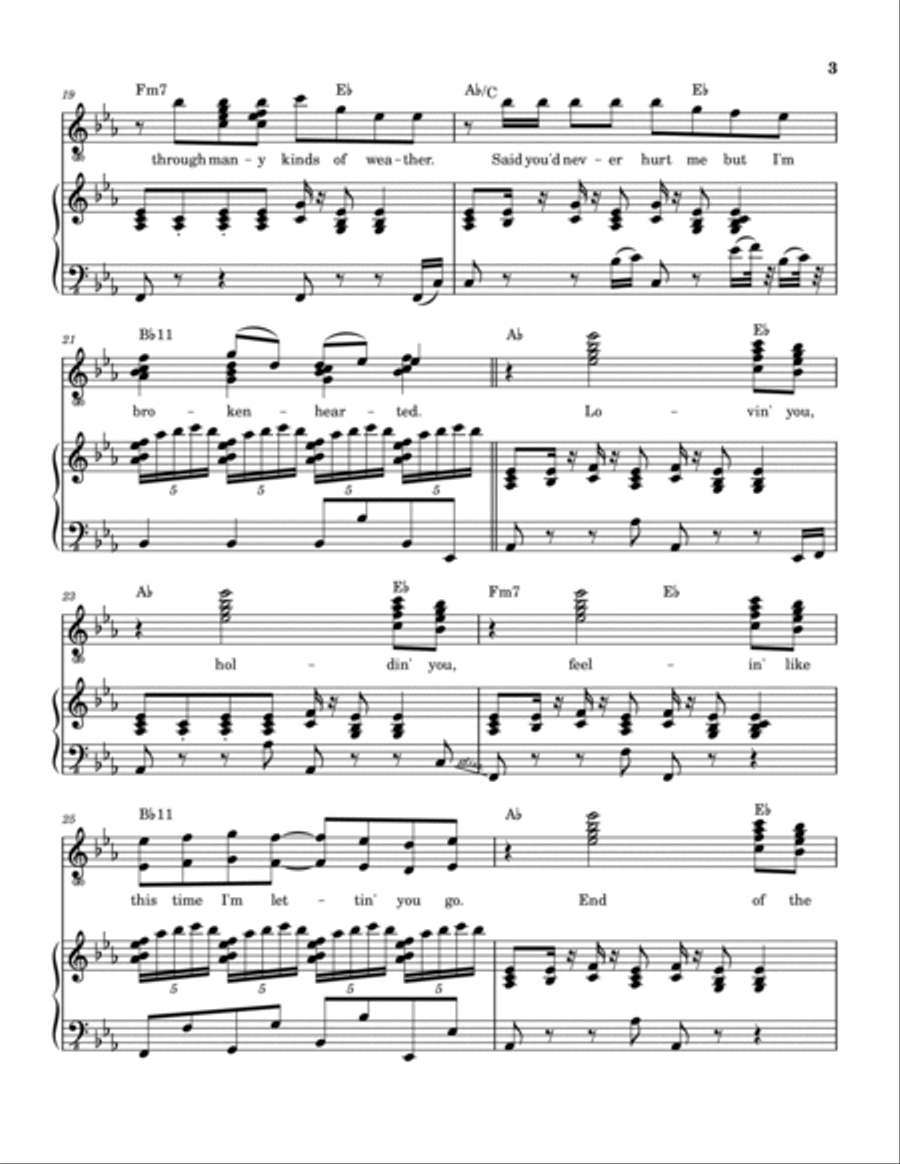 Wherever I Go Piano, Vocal, Guitar scores gallery preview page 4