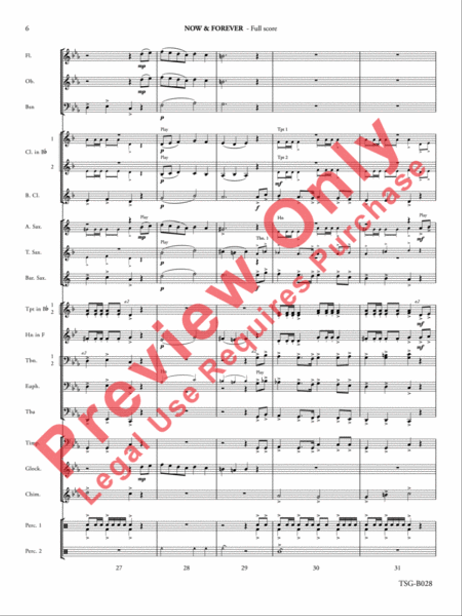 Now & Forever Now & Forever Concert Band scores gallery preview page 7