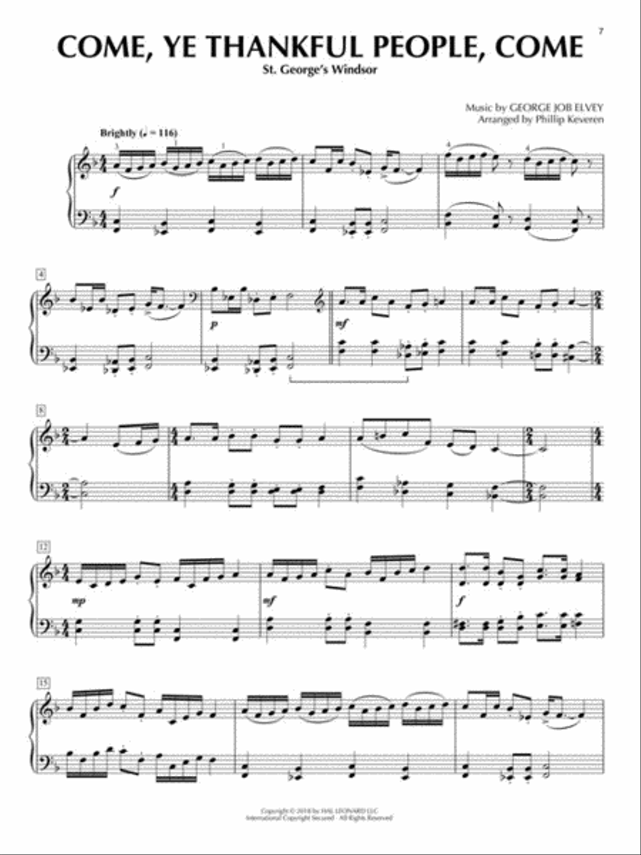 Hymns in a Celtic Style Piano Solo scores gallery preview page 4