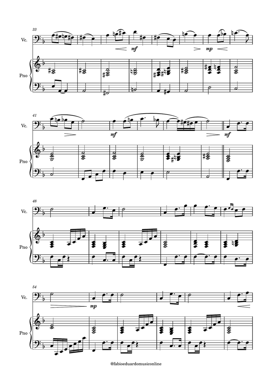Wedding March Bridal Chorus - FREE Mp3 Playback + Solo and Piano Parts Piano Accompaniment scores gallery preview page 3