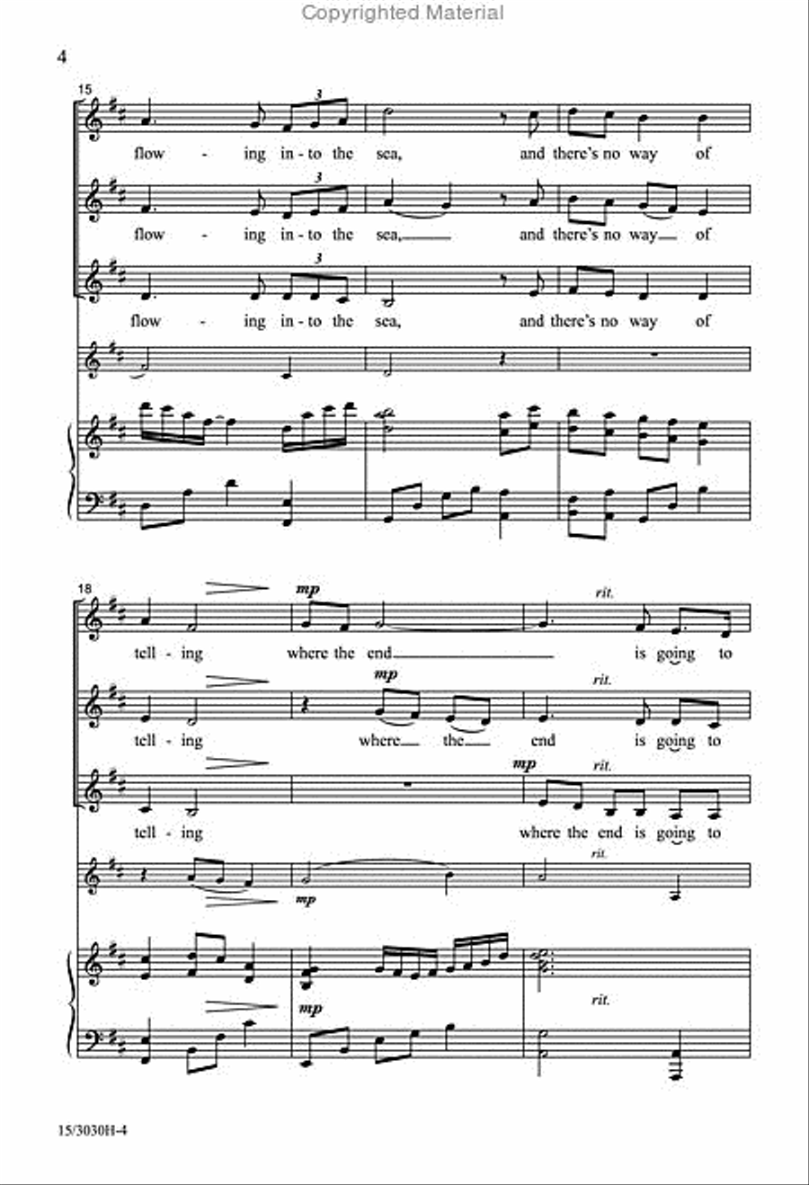 A Pebble in the Water SSA scores gallery preview page 4
