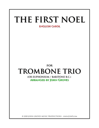 Book cover for The First Noel - Trombone Trio