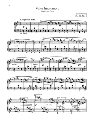 Book cover for Valse Impromptu, Op. 47, No. 1