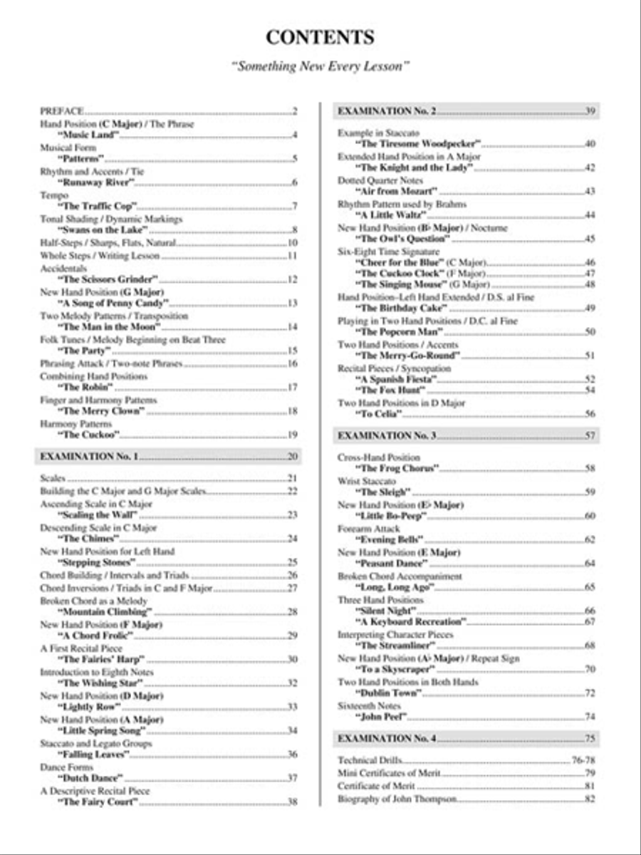 John Thompson's Modern Course for the Piano - The First Grade Book