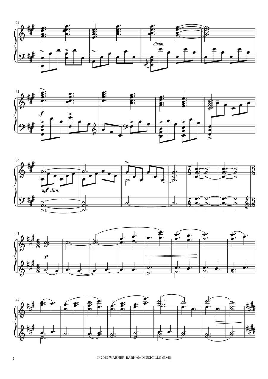 Leta's Flashback Piano Solo scores gallery preview page 2