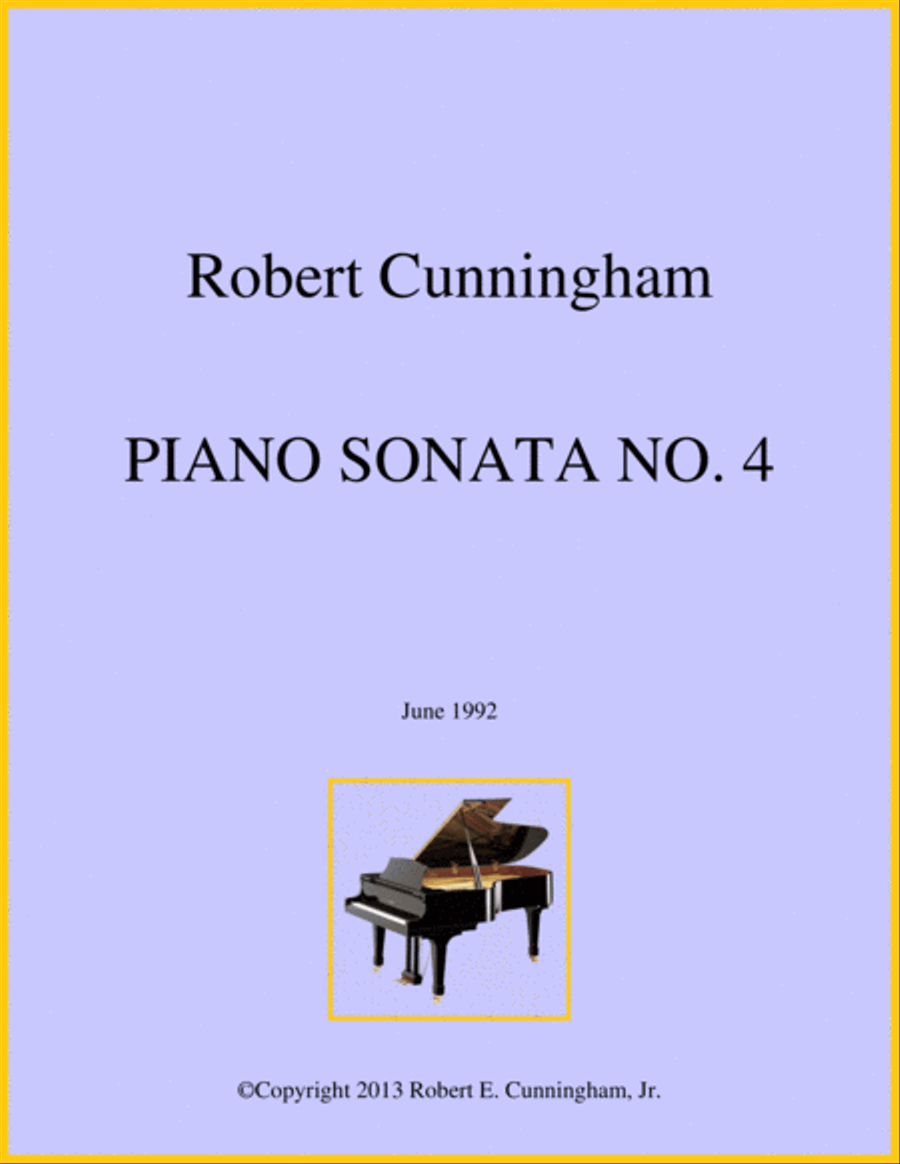 Piano Sonata No. 4 Piano Solo scores gallery preview page 1