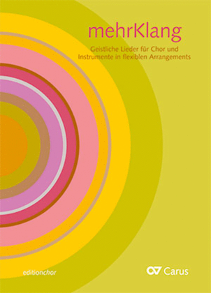 Book cover for mehrKlang. Geistliche Lieder fur Chor und Instrumente in flexiblen Arrangements