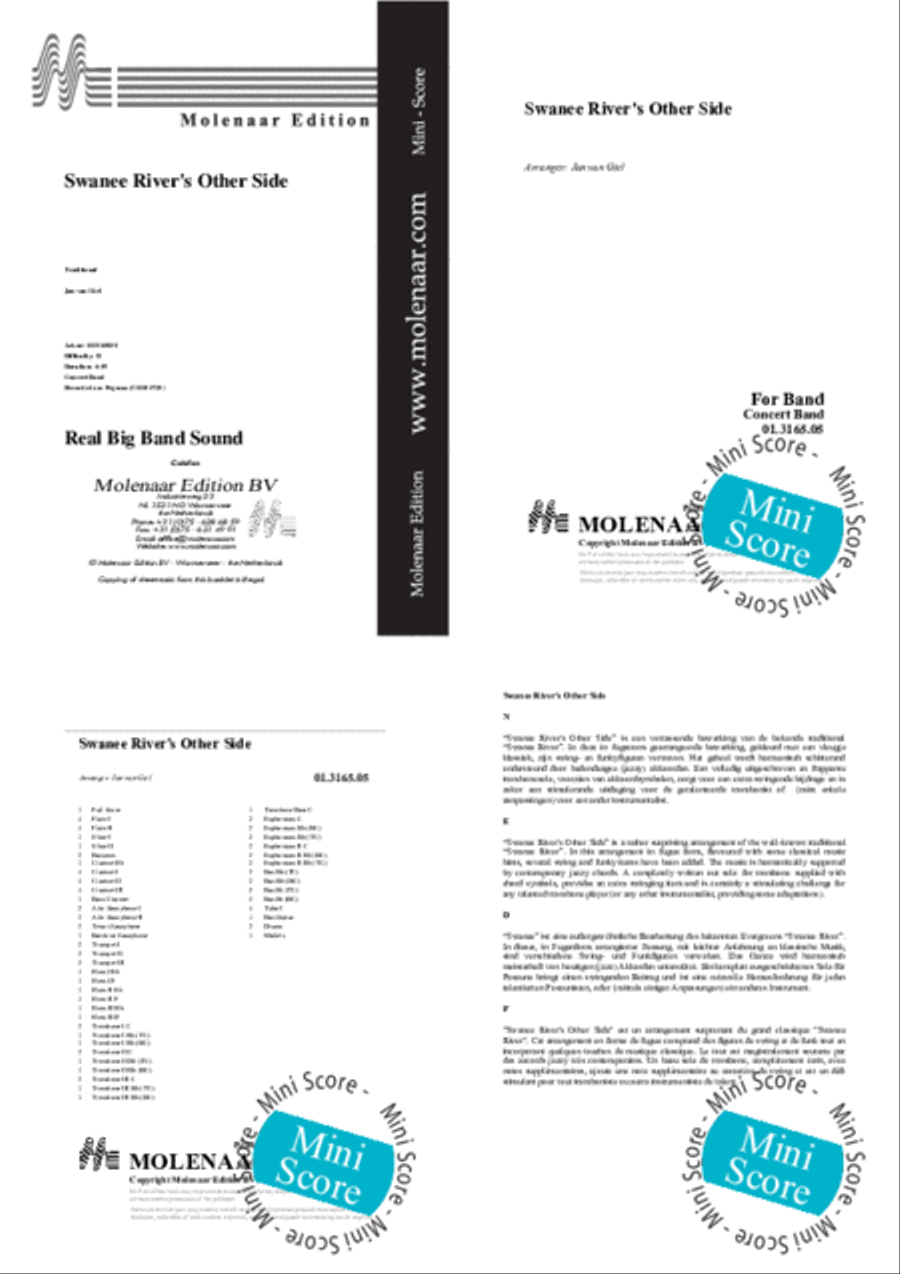 Swanee River's Other Side Big Band scores gallery preview page 2