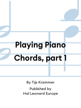 Book cover for Playing Piano Chords, part 2
