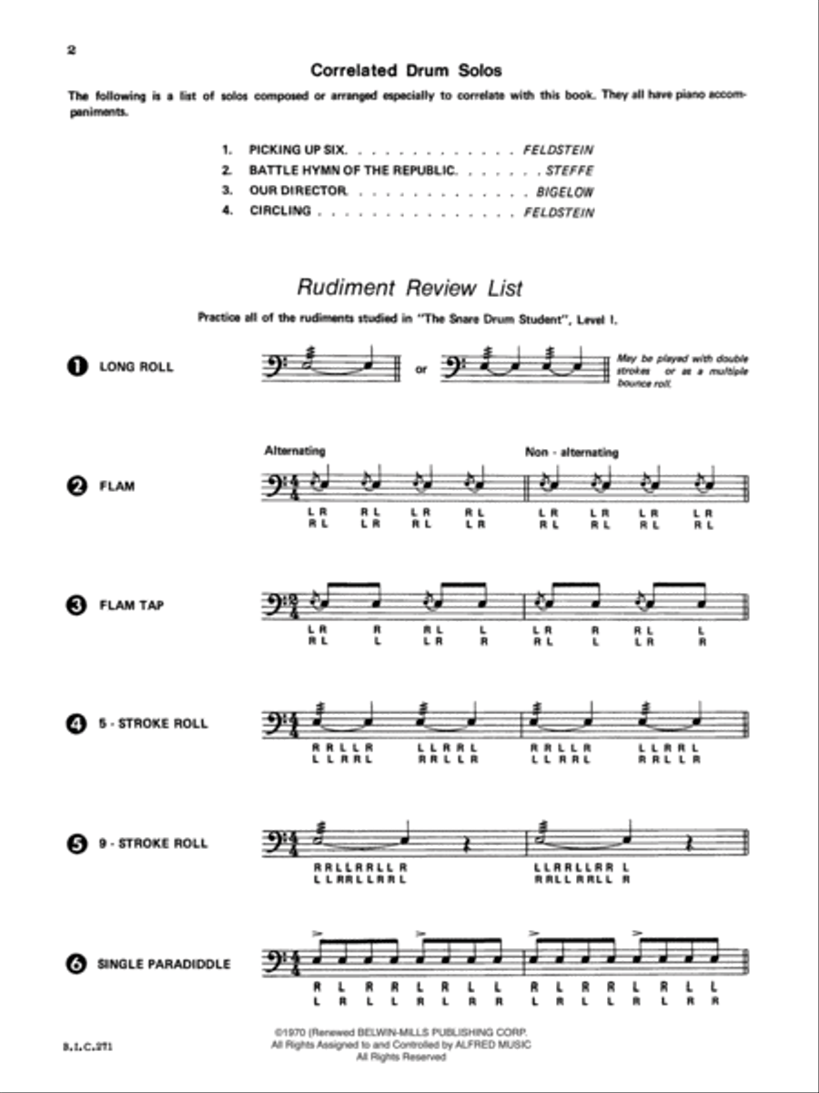 Student Instrumental Course Drum Student Percussion scores gallery preview page 3