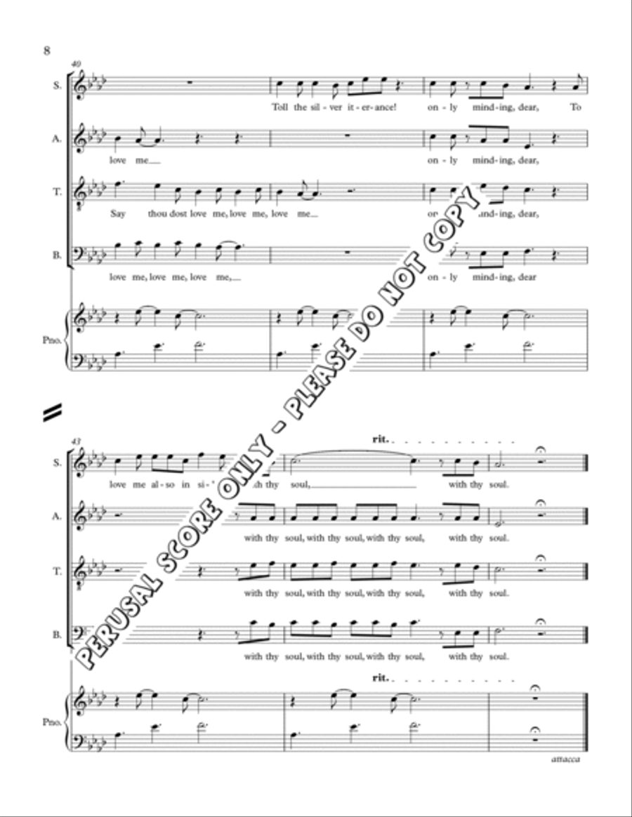 Beloved, Say Again 4-Part scores gallery preview page 8