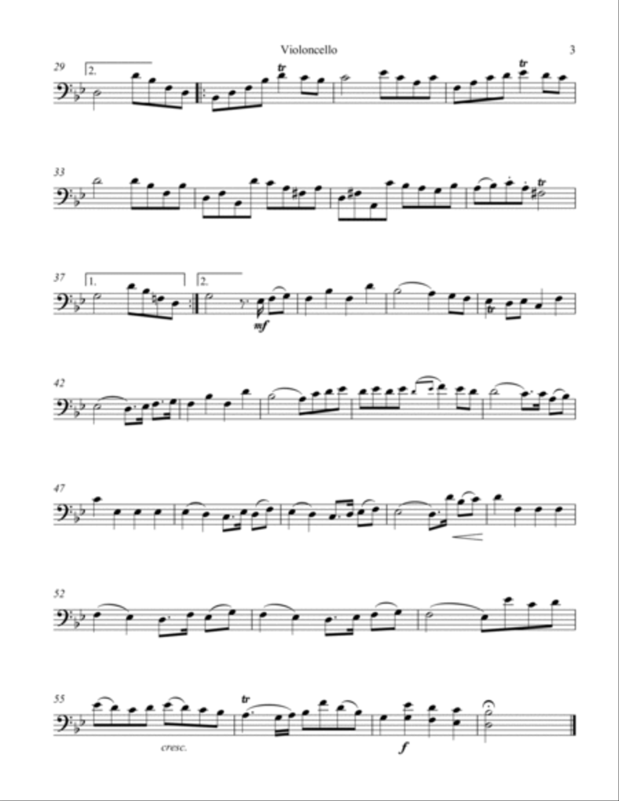 Andante and Gavotte from Alceste Piano scores gallery preview page 3