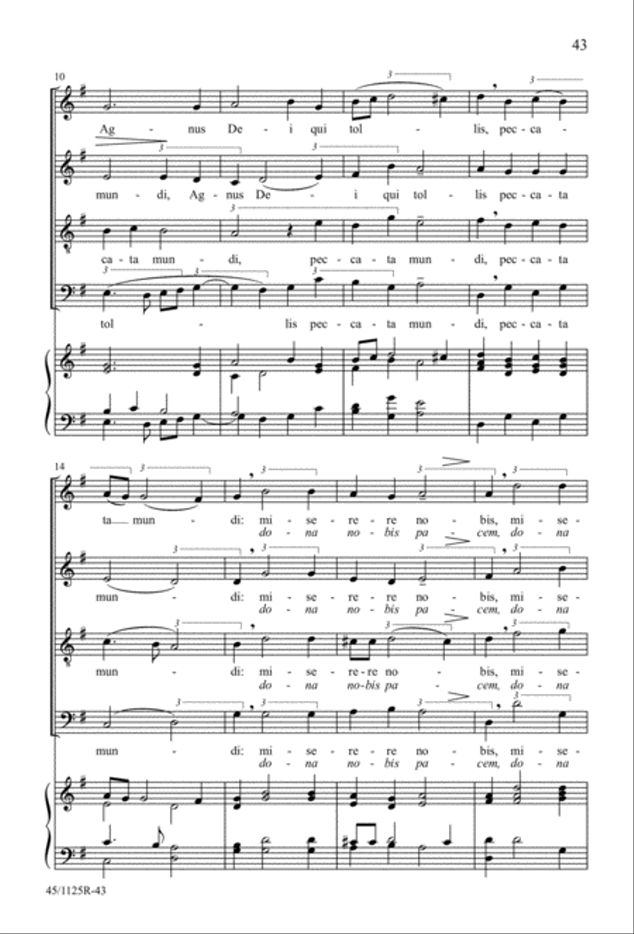 Missa super Dixit Maria Missa super Dixit Maria 4-Part scores gallery preview page 45