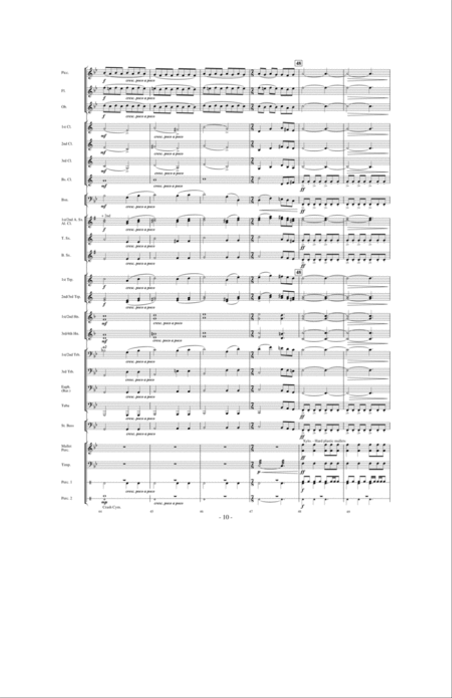Moonscape Concert Band scores gallery preview page 9