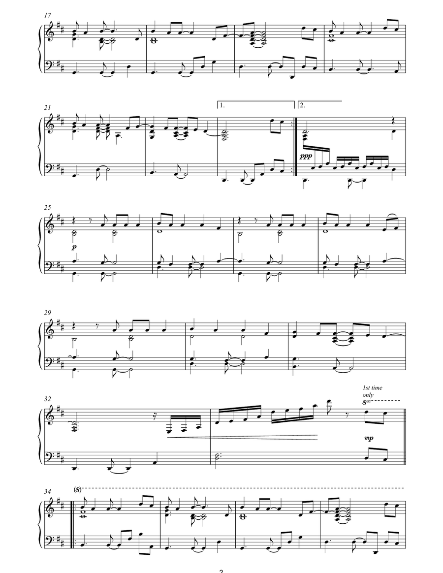 Fields Of Gold Piano Solo scores gallery preview page 2