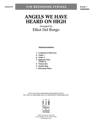 Book cover for Angels We Have Heard on High: Score