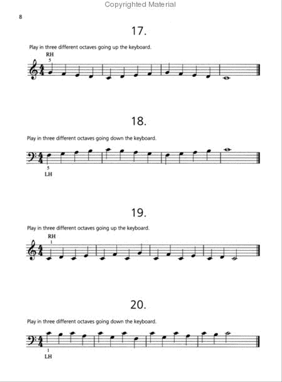 Beginning Piano Technic Piano Method scores gallery preview page 3