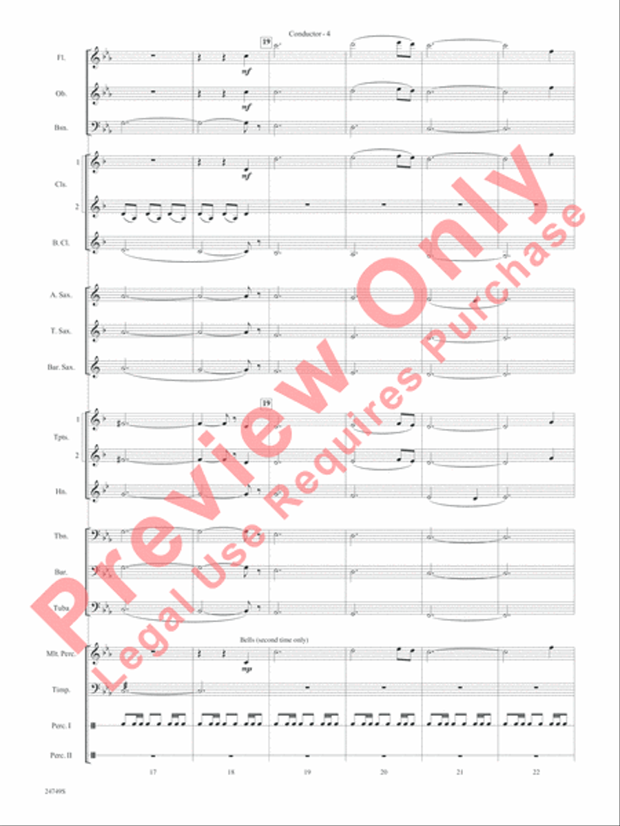 March of the Penguins, Opening Theme from The Harshest Place on Earth Concert Band scores gallery preview page 6