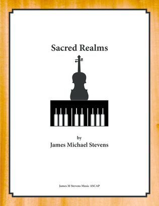 Book cover for Sacred Realms - Violin & Piano