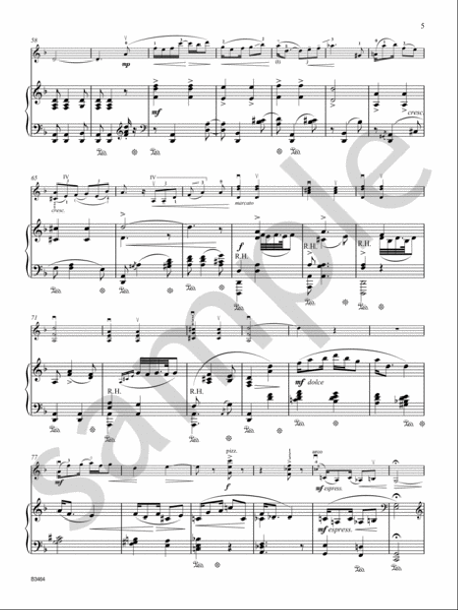Levee Dance Violin Solo scores gallery preview page 6