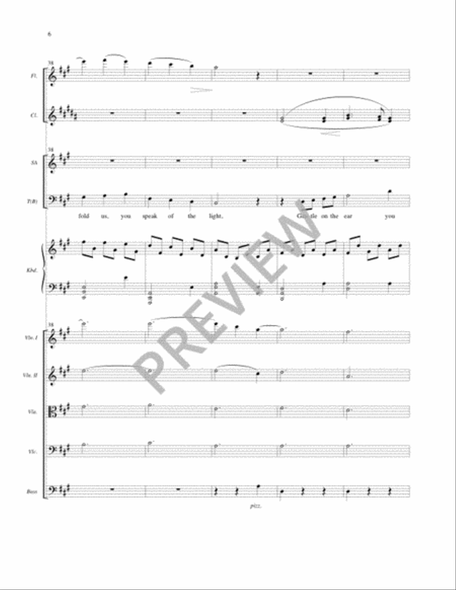 Night of Silence - Full Score and Parts Clarinet scores gallery preview page 7