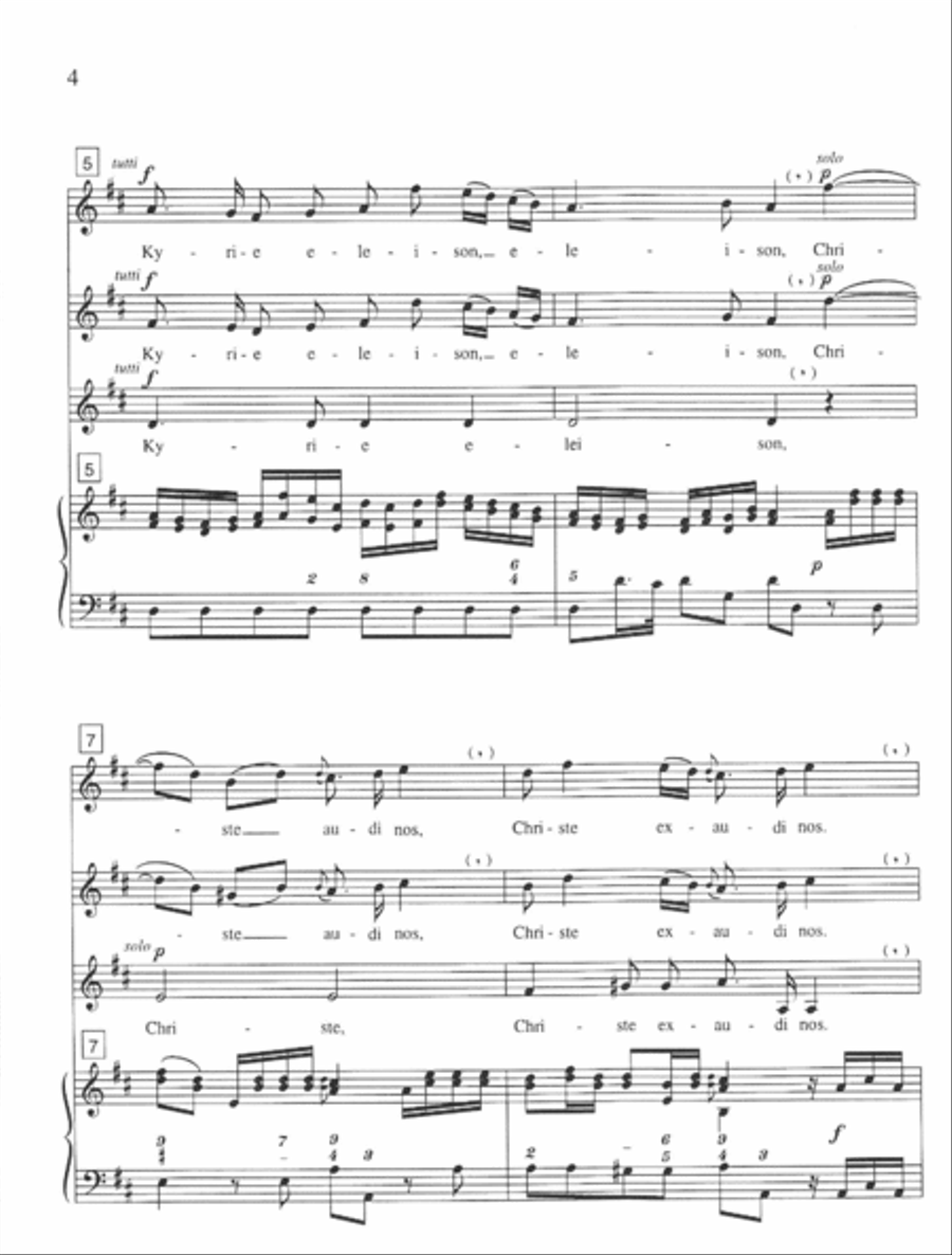 Kyrie from Litanie della Madonna SSA scores gallery preview page 3