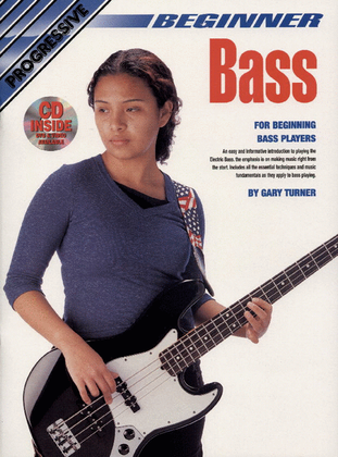 Book cover for Progressive Beginner Bass (Book/CD/DVD)
