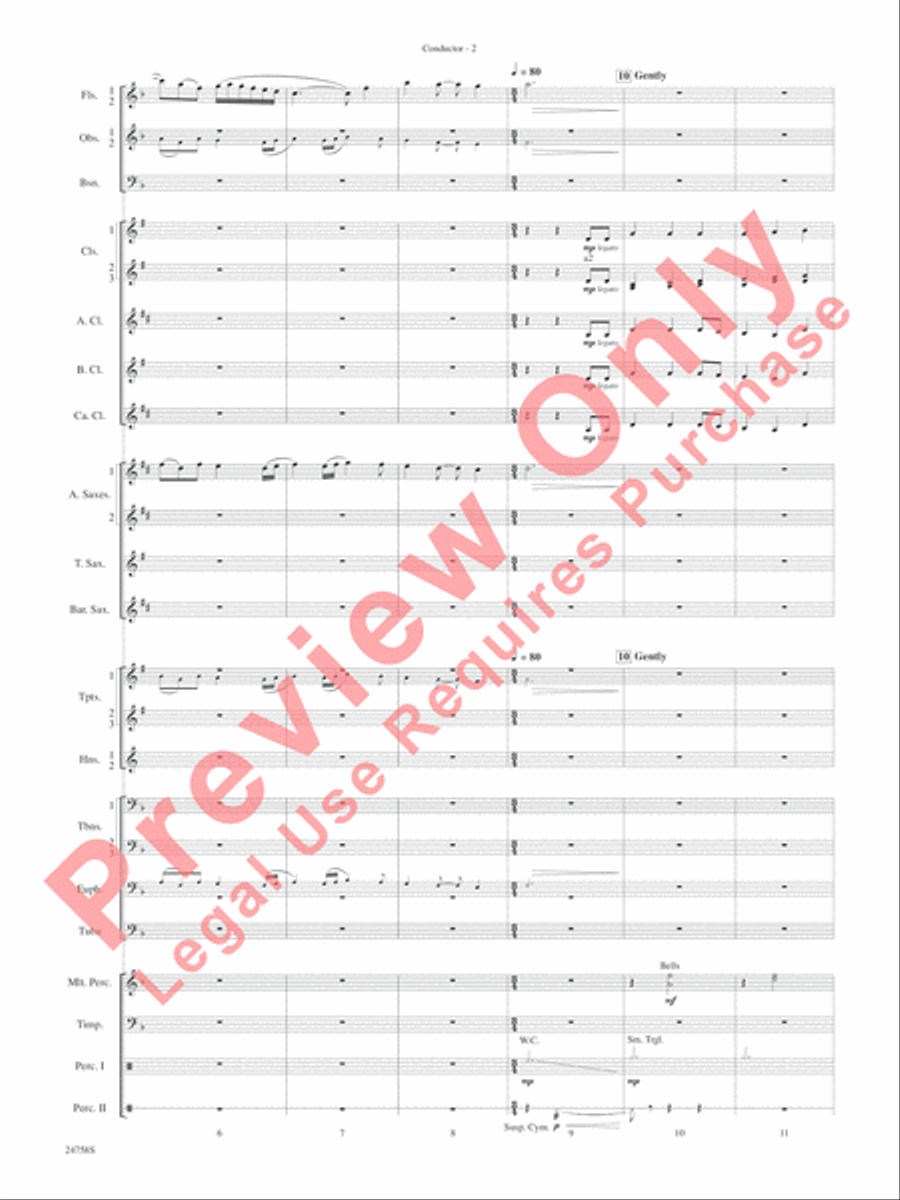 Wassail Concert Band scores gallery preview page 6