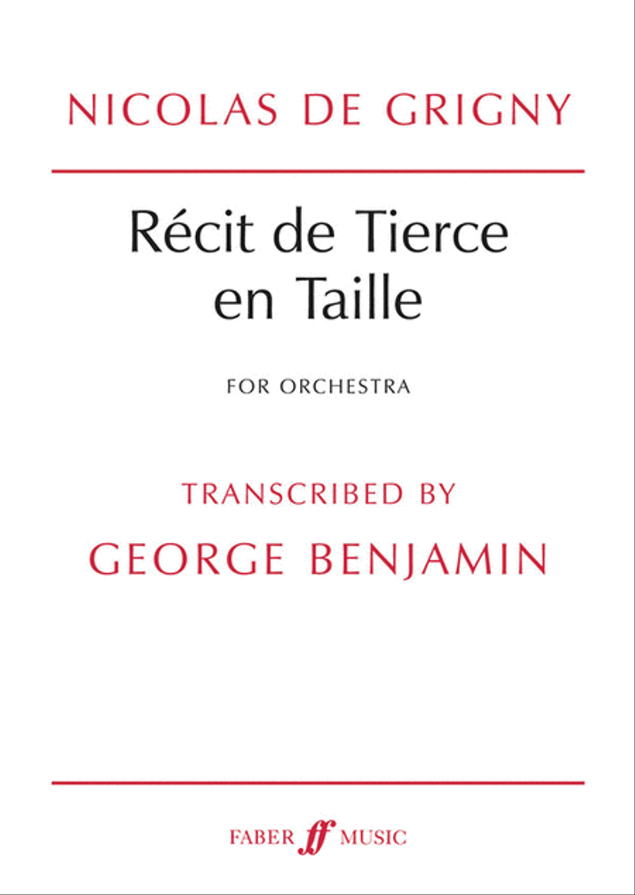 Recit de Tierce en Taille Full Orchestra scores gallery preview page 1