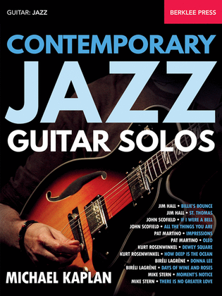Book cover for Contemporary Jazz Guitar Solos