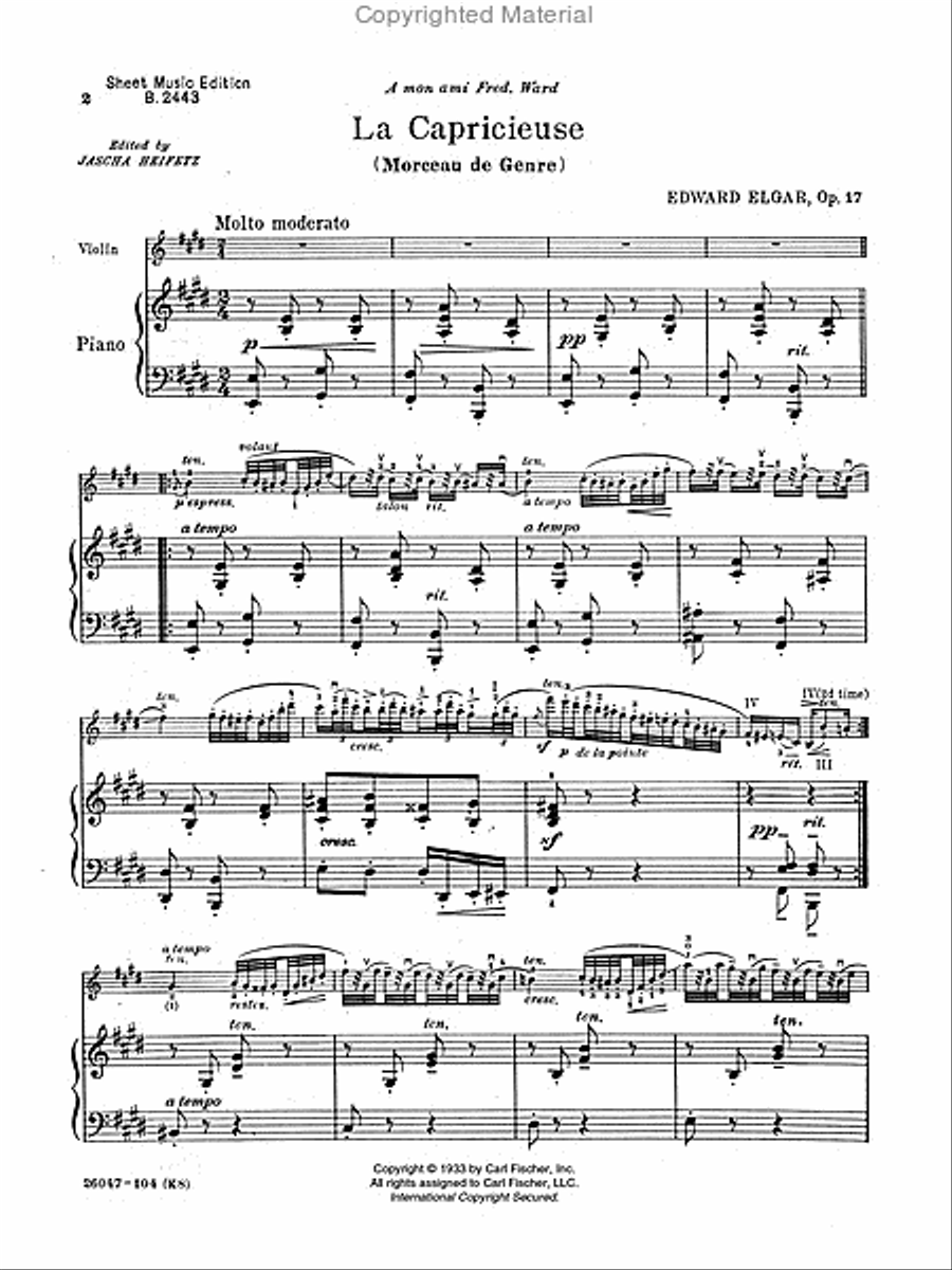 La Capricieuse La Capricieuse Violin Solo scores gallery preview page 2