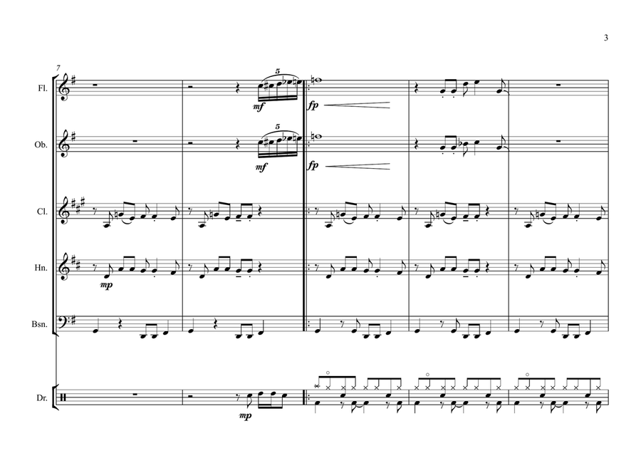 Take Five Woodwind Quintet scores gallery preview page 3