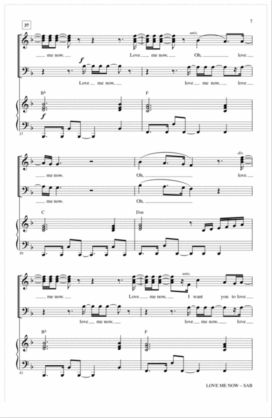 Love Me Now Love Me Now 3-Part scores gallery preview page 6