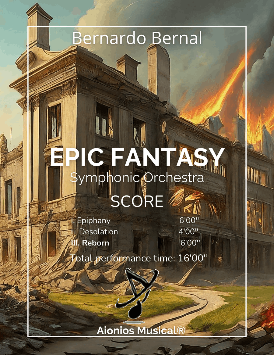 Epic Fantasy - III. Reborn - Symphonic Orchestra (Score only) Full Orchestra scores gallery preview page 1