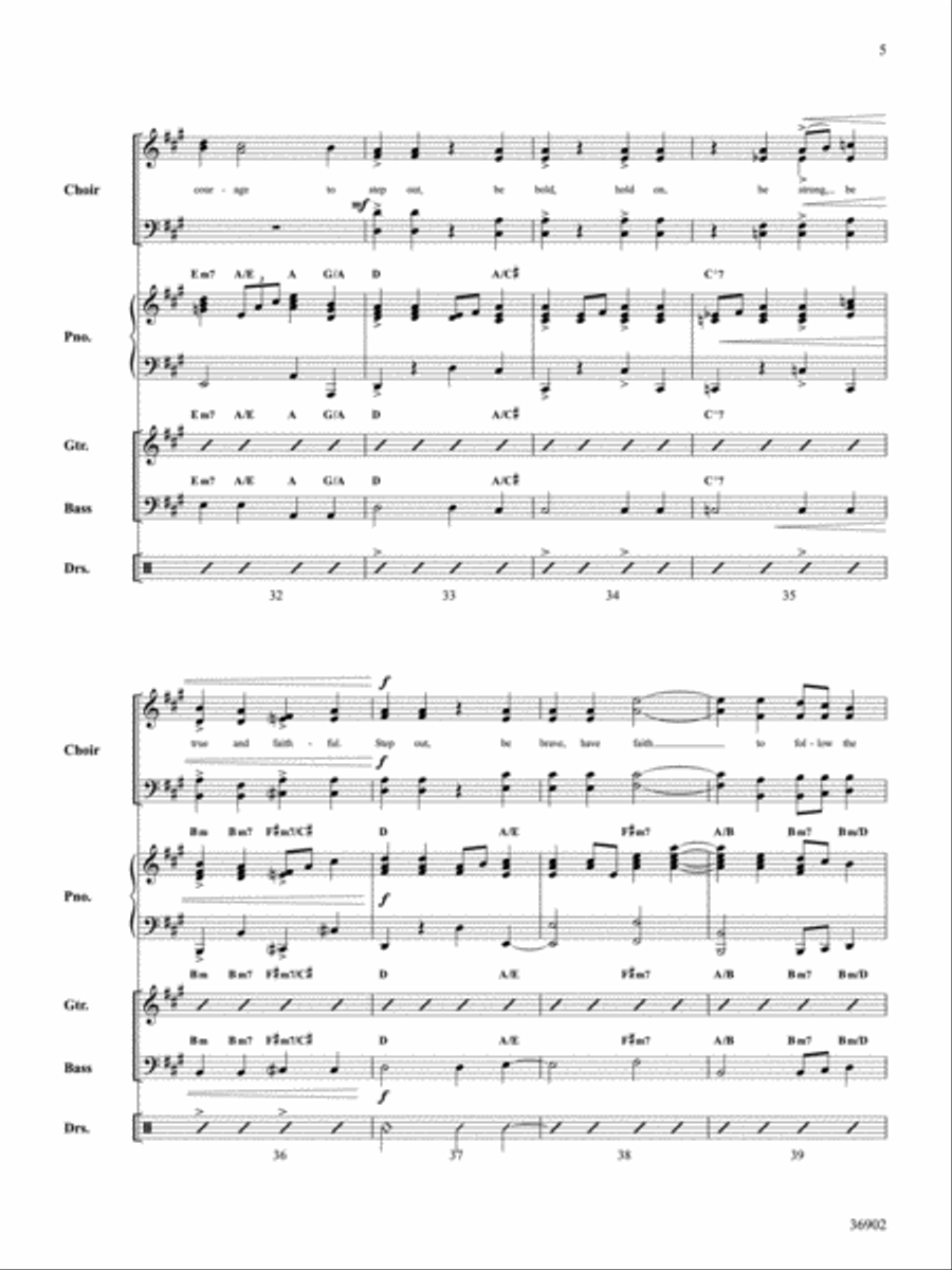 Steppin' Out on Faith Choir scores gallery preview page 6