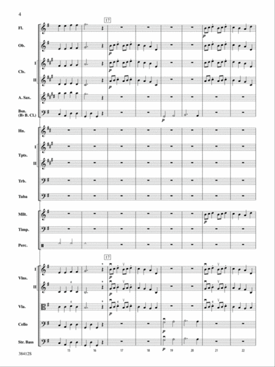 Rigaudon: Score Full Orchestra scores gallery preview page 4