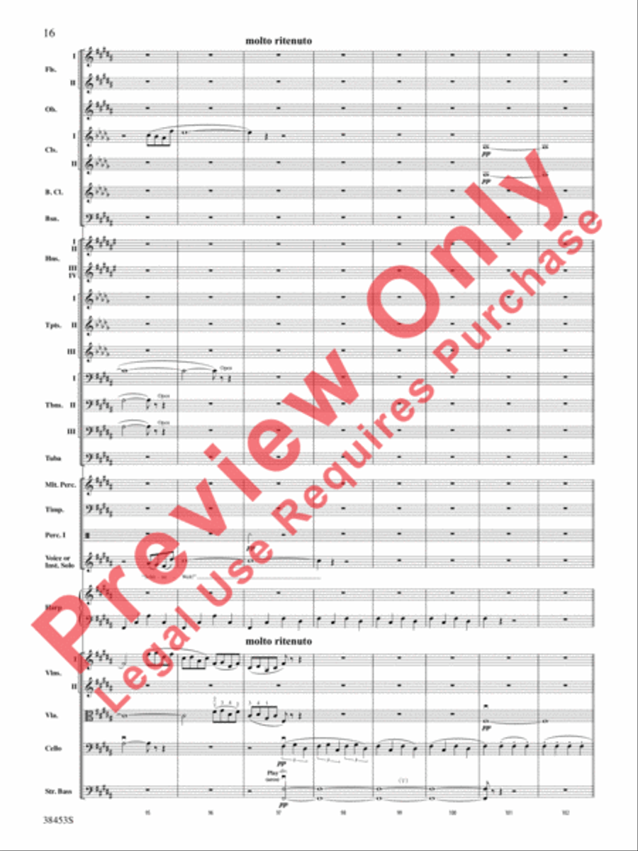 Ging heut Morgen übers Feld Full Orchestra scores gallery preview page 17