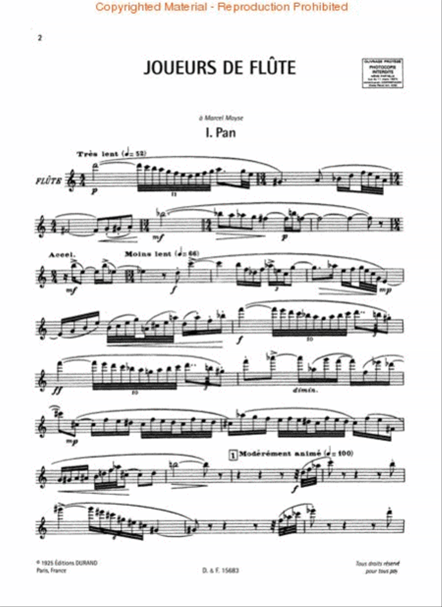 Joueurs de flûte Joueurs de flûte Flute Solo scores gallery preview page 3