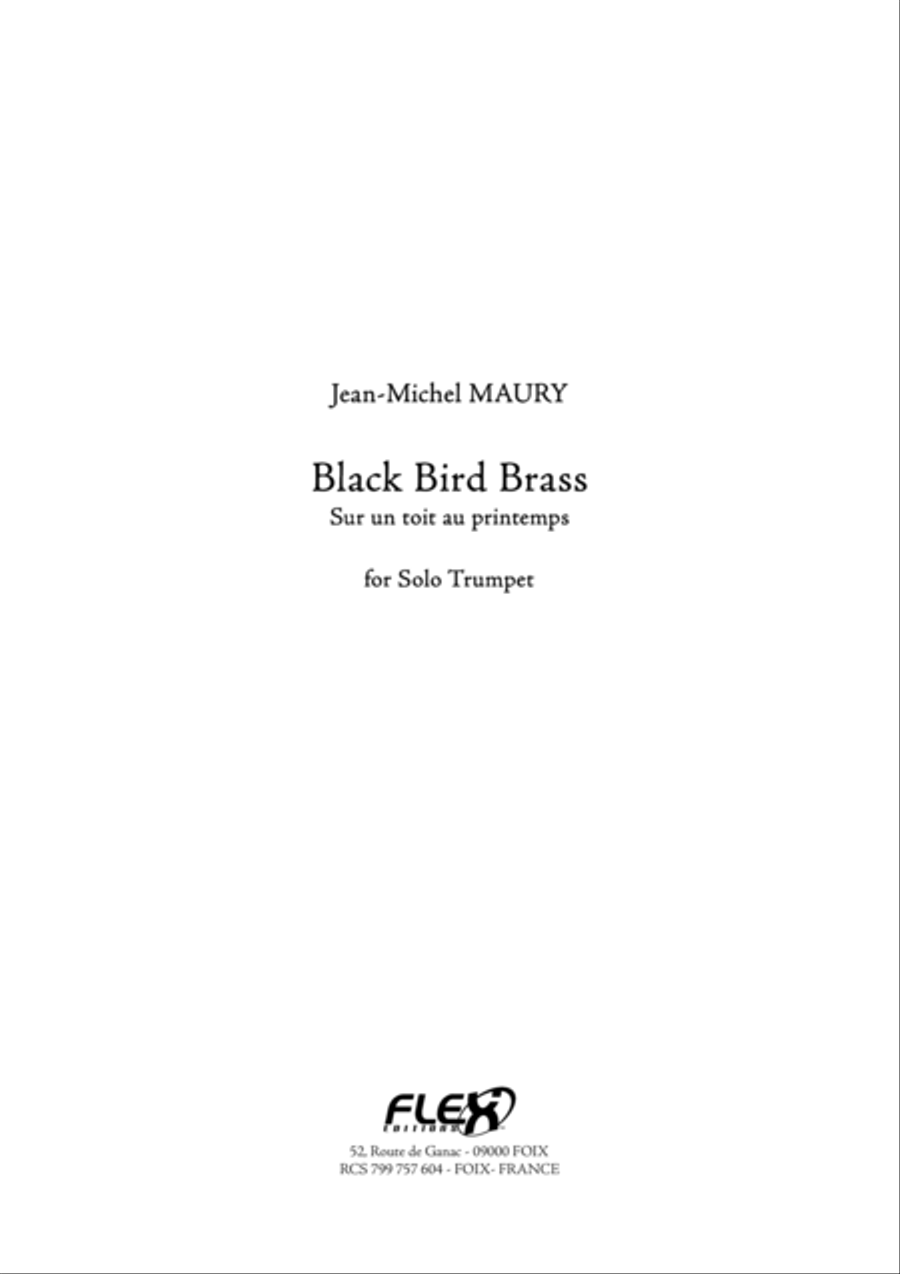 Black Bird Brass Trumpet Solo scores gallery preview page 1