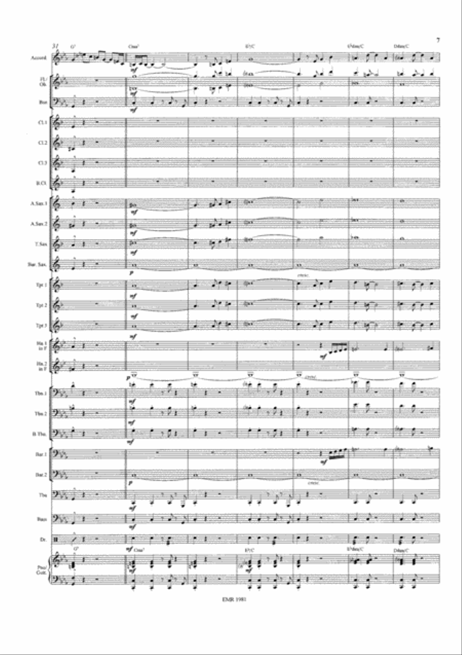 Tango Fuego Concert Band scores gallery preview page 8
