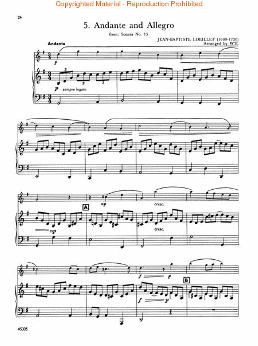 Solos for the Oboe Player Piano scores gallery preview page 3