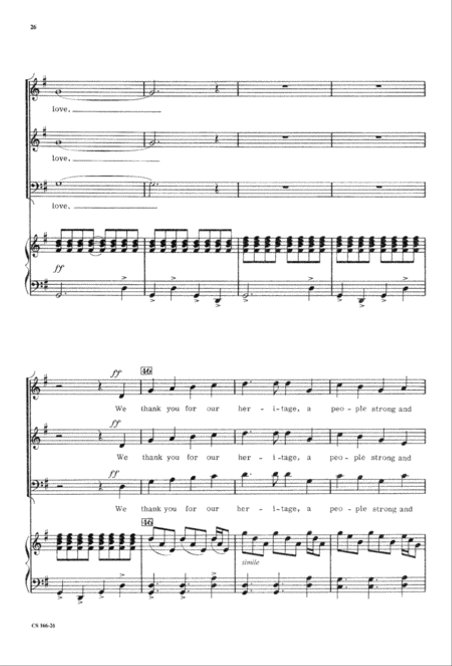 Sacred Anthem Book 3-Part scores gallery preview page 28